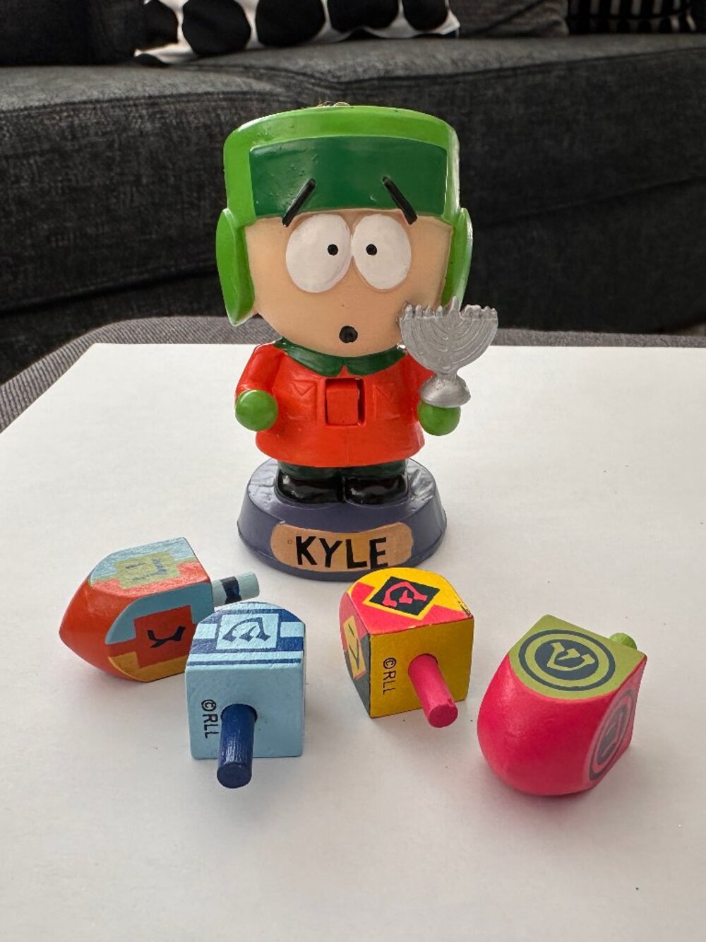 Hanukkah South Park Ornament & Mini Dreidel Set; Kyle Broflovski Ornament